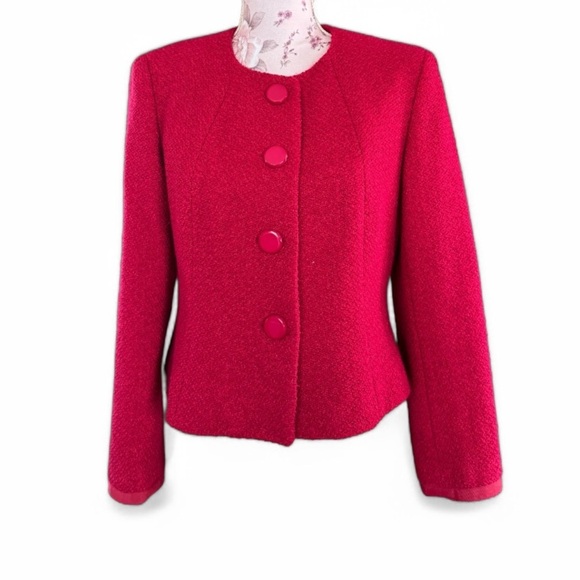 Vintage Talbots Wool Blend Padded Blazer - Picture 2 of 4